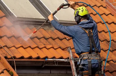 Démoussage et hydrofuge de toiture au Mesnil-Aubert